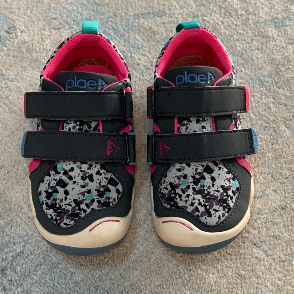 PLAE Kids' Gray, Pink & Blue Sneakers